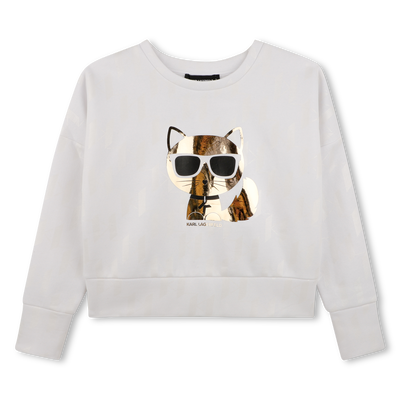 Long sleeve sweatshirt KARL LAGERFELD KIDS GIRL