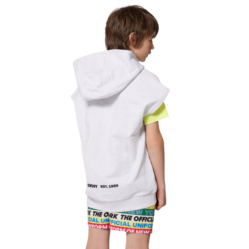 Zip-up sleeveless cardigan DKNY 
                        UNISEX