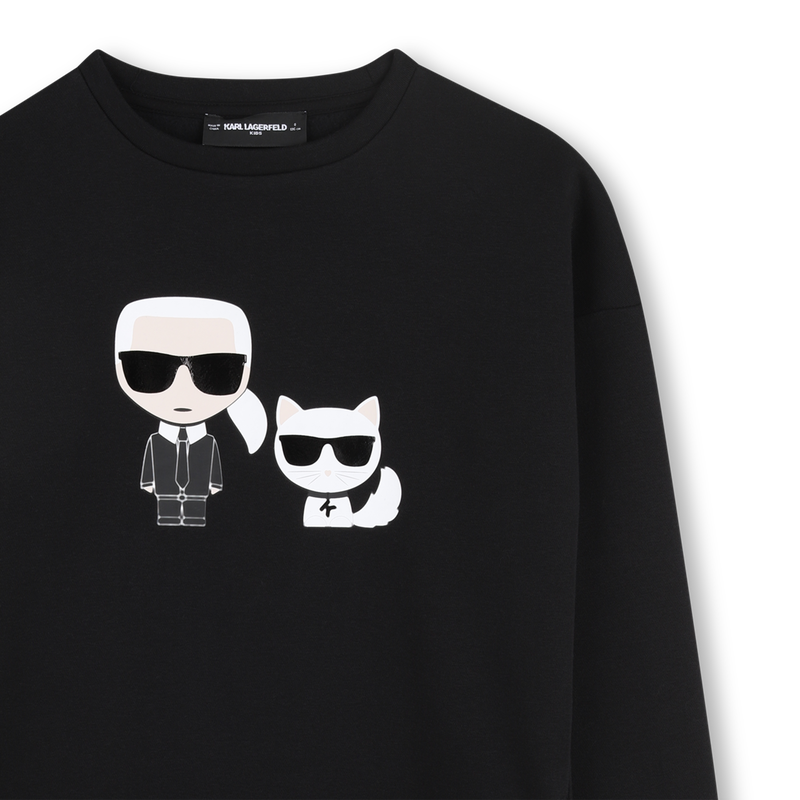 LONG SLEEVED DRESS KARL LAGERFELD KIDS 
                        GIRL