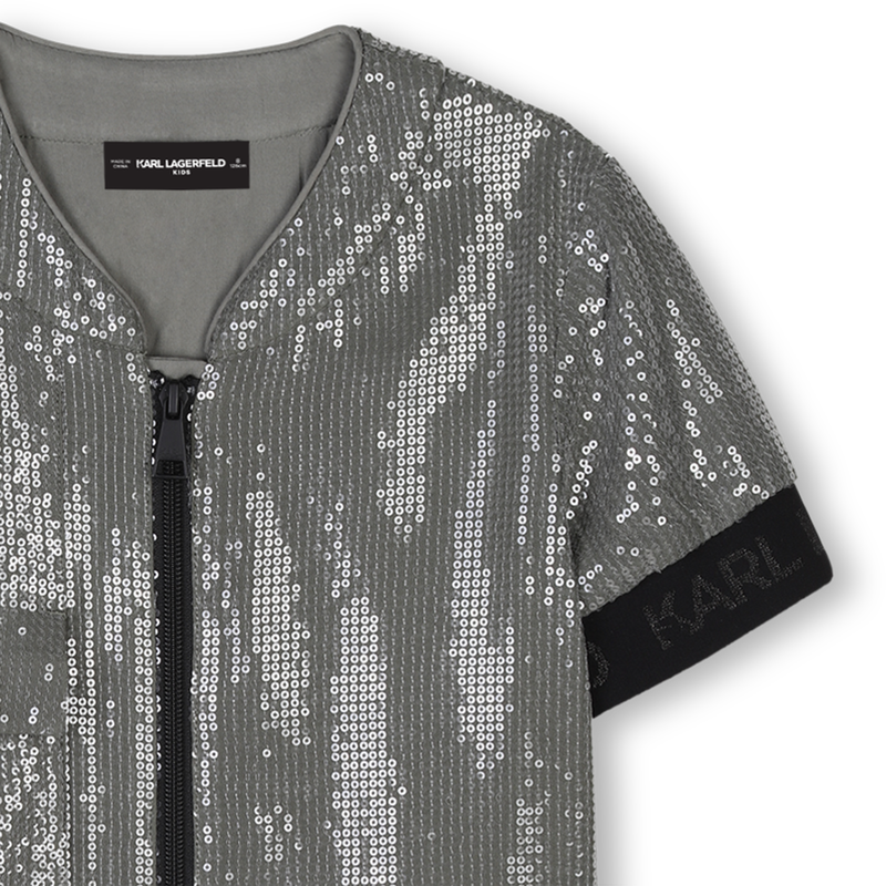 Short-sleeved dress KARL LAGERFELD KIDS 
                        GIRL