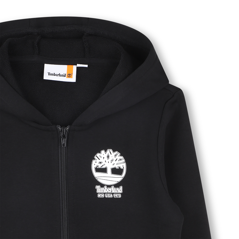 Fleece hooded cardigan TIMBERLAND 
                        BOY