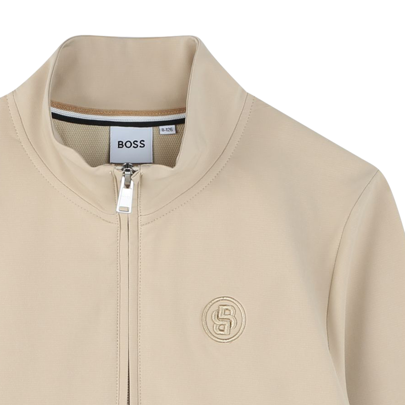 Plain zipped sweatshirt BOSS 
                        BOY