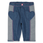 Cotton two-tone jeans BILLIEBLUSH 
                    GIRL