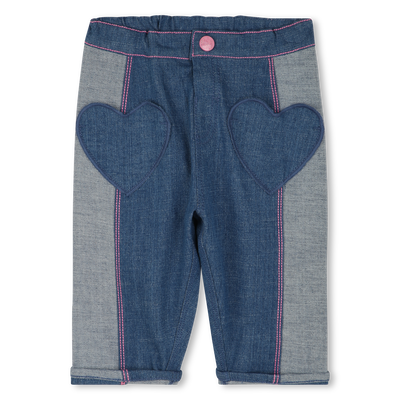 Cotton two-tone jeans BILLIEBLUSH GIRL