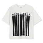 Two-tone cotton T-shirt, IVORY, hi-res