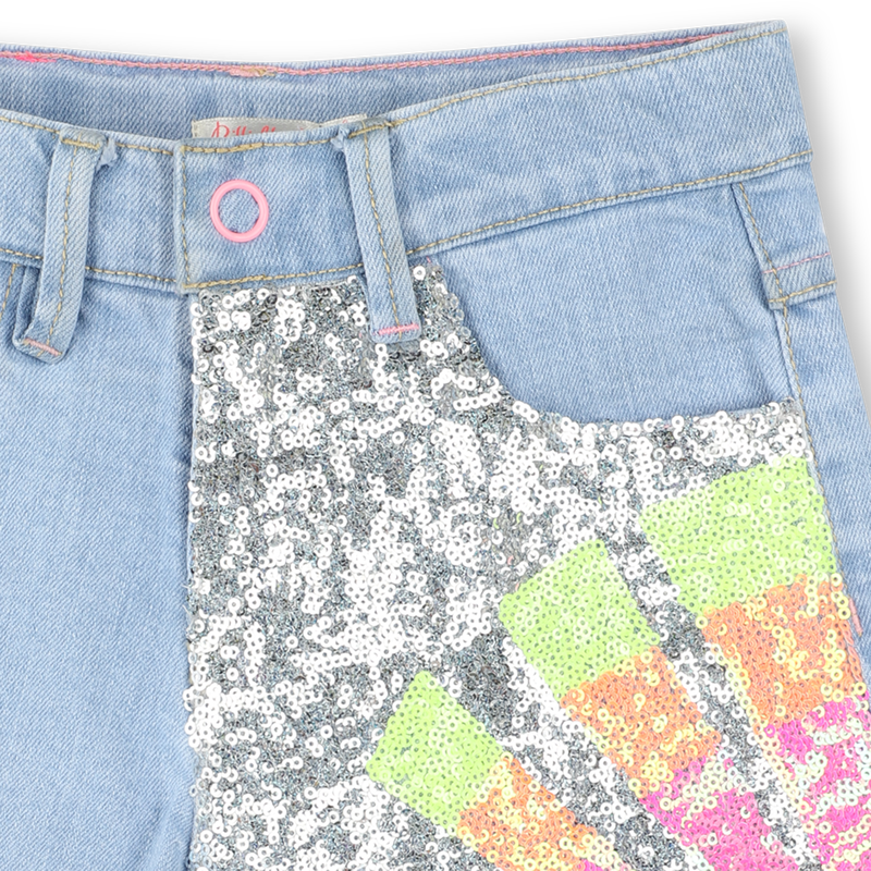 Adjustable denim shorts BILLIEBLUSH 
                        GIRL
