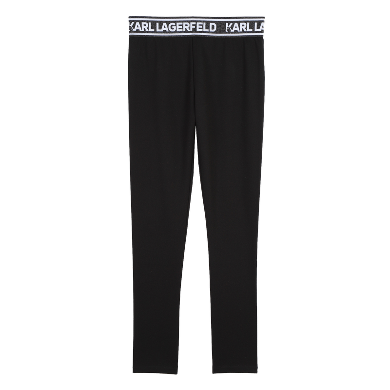 Metallic-waist leggings KARL LAGERFELD KIDS 
                        GIRL