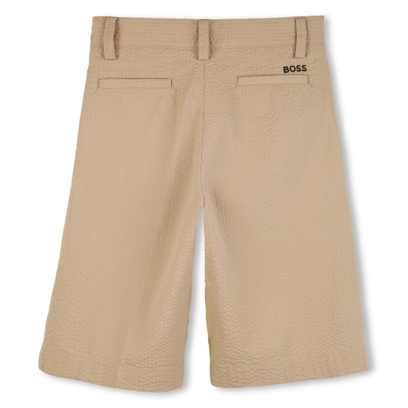 BERMUDA SHORTS IN LIGHTWEIGHT EMBOSSED FABRIC BOSS 
                        BOY