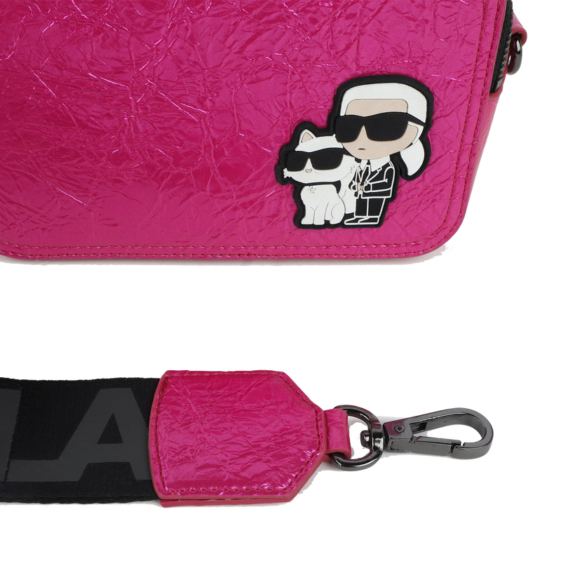 Crinkle coated textile handbag KARL LAGERFELD KIDS 
                        GIRL