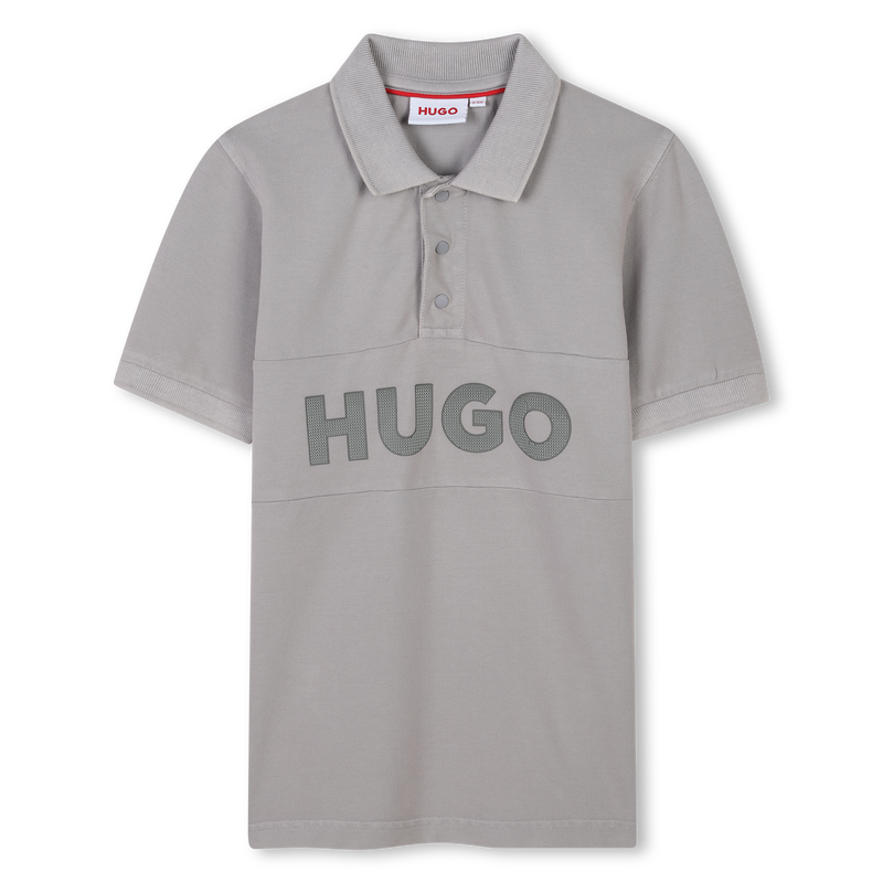 Short-sleeved piqu&eacute; polo shirt HUGO 
                        BOY