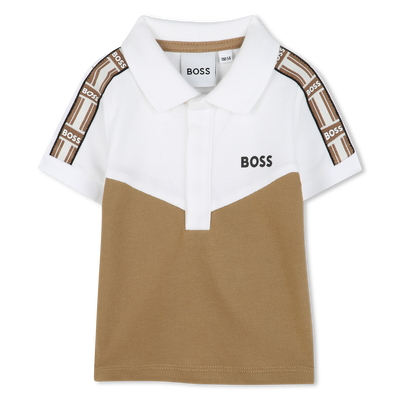 Polo shirt with sleeve trim BOSS BOY