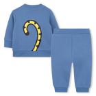 Sweatshirt and pants set in fleece KENZO KIDS 
                    UNISEX