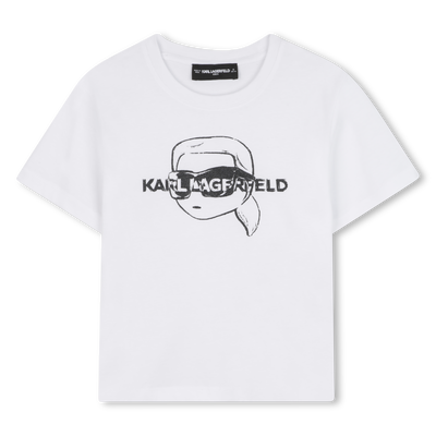 Short-sleeved T-shirt KARL LAGERFELD KIDS GIRL