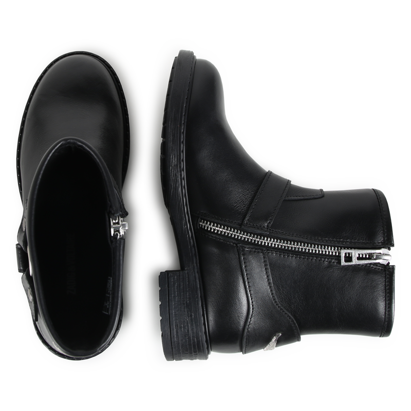 Zip-up leather ankle boots ZADIG & VOLTAIRE 
                        GIRL