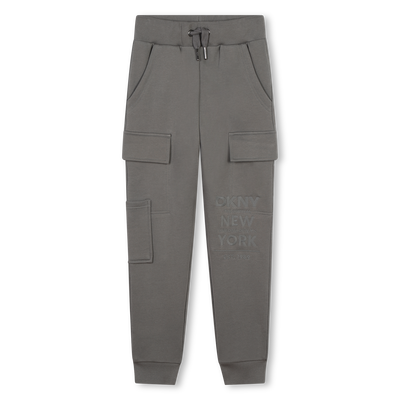 Cotton jersey jogging trousers DKNY BOY