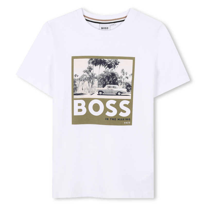 Short-sleeved cotton T-shirt BOSS 
                        BOY