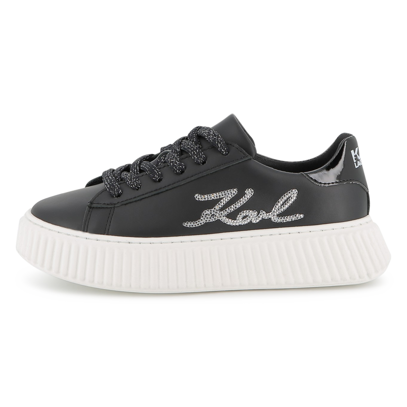 Lace-up low-top sneakers KARL LAGERFELD KIDS 
                        GIRL
