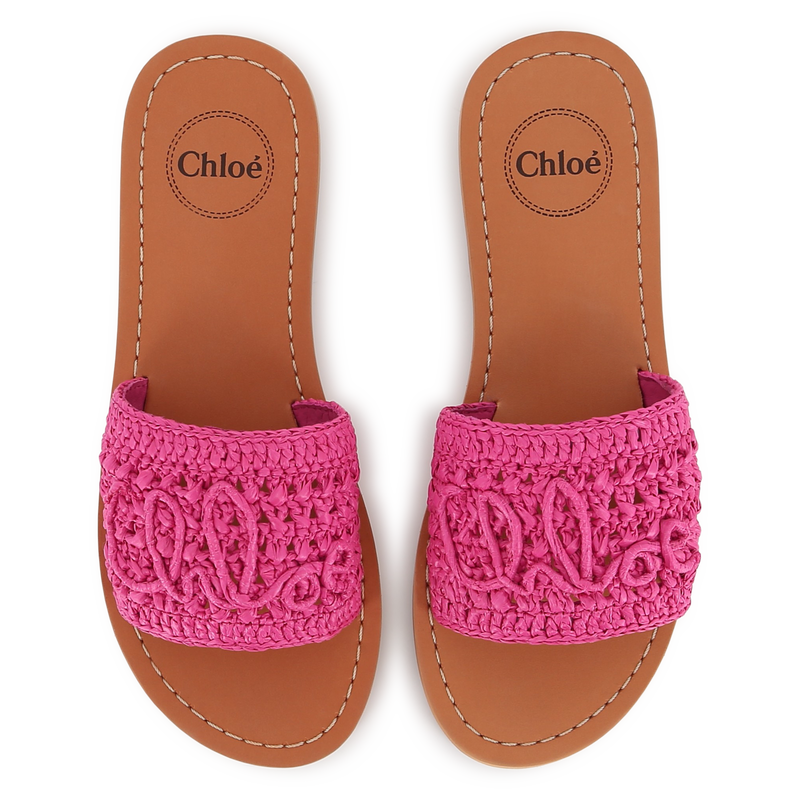 BRAIDED SLIDES CHLOE 
                        GIRL
