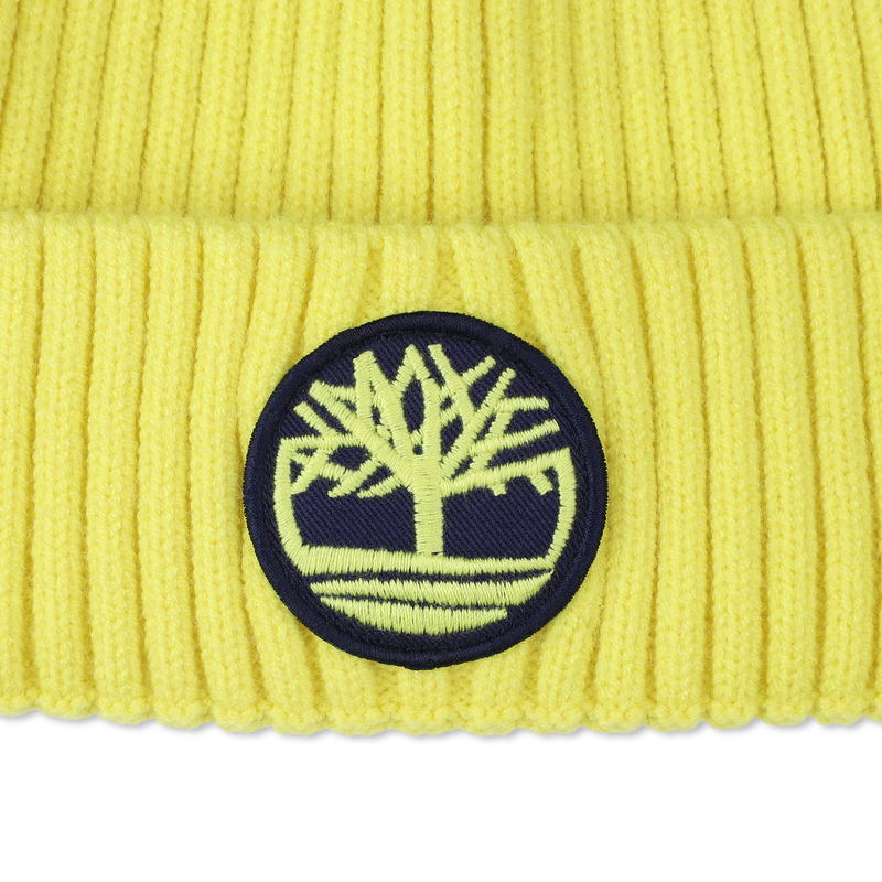Knitted badge hat with logo TIMBERLAND 
                        BOY