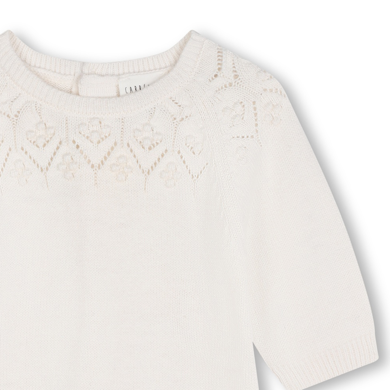 Plain knitted playsuit CARREMENT BEAU 
                        GIRL