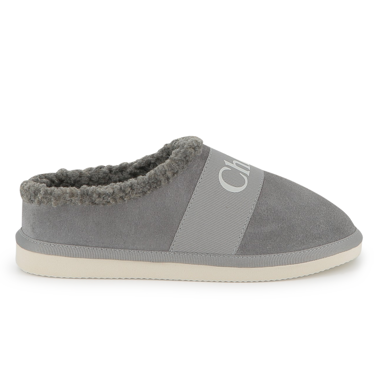 Cow suede leather slippers CHLOE 
                        GIRL