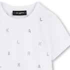 T-shirt with diamant&eacute;s KARL LAGERFELD KIDS 
                    GIRL