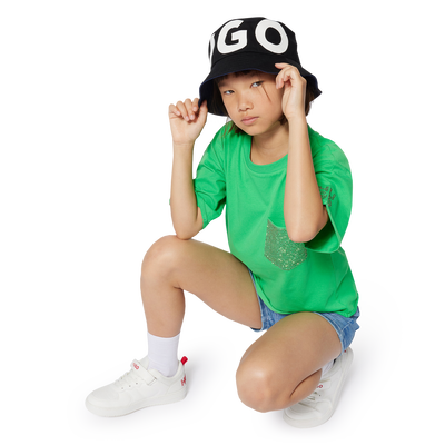 Reversible twill bucket hat HUGO BOY