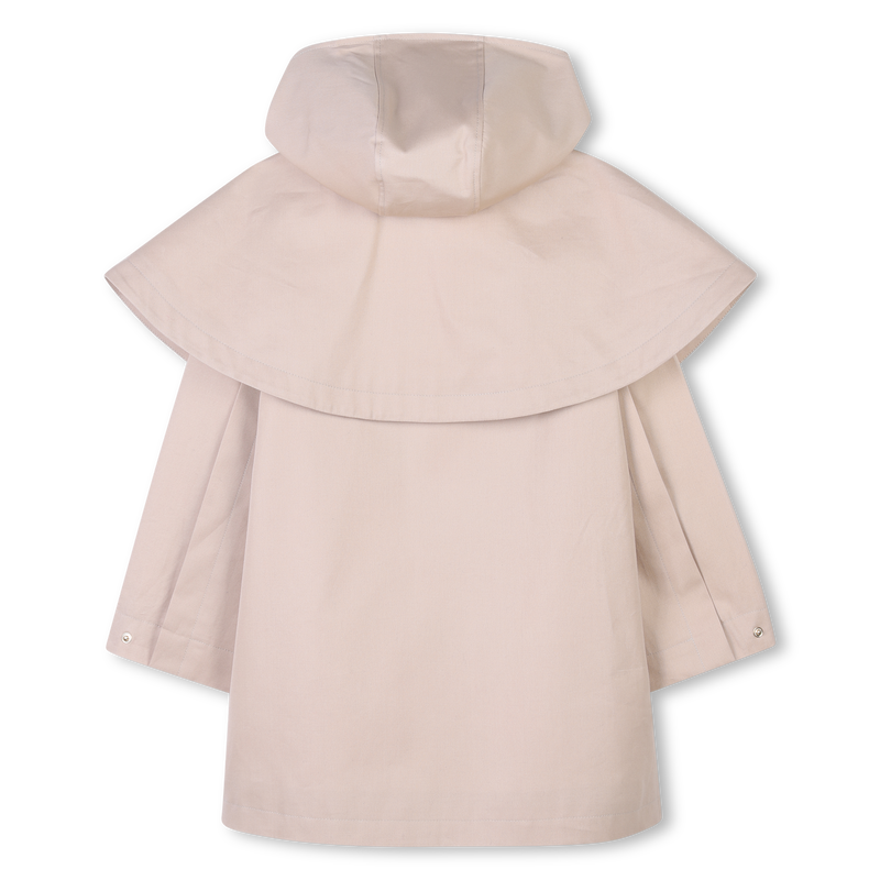 Hooded gabardine trench coat CHLOE 
                        GIRL