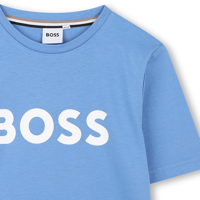 Short-sleeved cotton T-shirt BOSS 
                        BOY