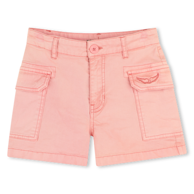 Faded embroidered shorts ZADIG & VOLTAIRE GIRL