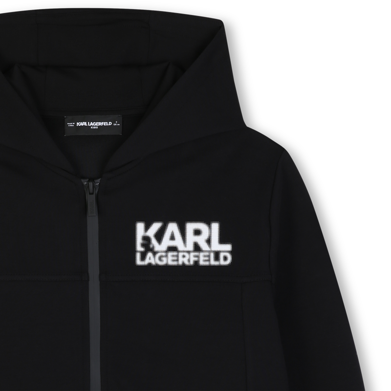 Hooded cardigan KARL LAGERFELD KIDS 
                        BOY