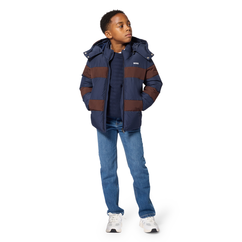 Hooded down jacket BOSS 
                        BOY