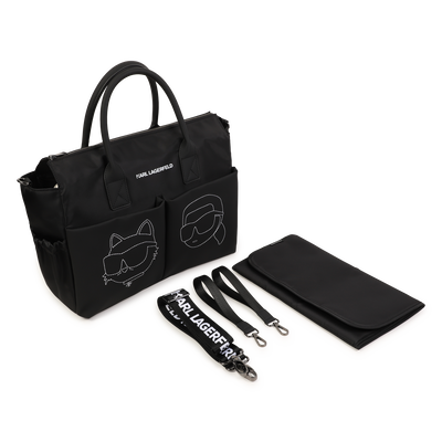 Changing bag with print KARL LAGERFELD KIDS UNISEX