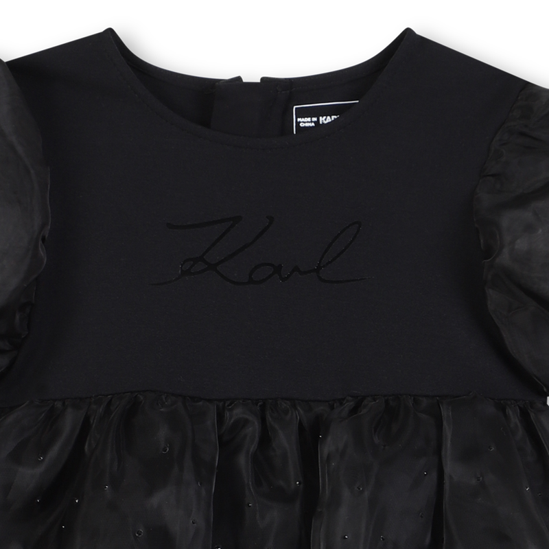 Short Sleeve Dress KARL LAGERFELD KIDS 
                        GIRL