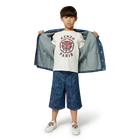 Printed denim jacket KENZO KIDS 
                    UNISEX