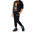 Fleece jogging trousers, BLACK, hi-res