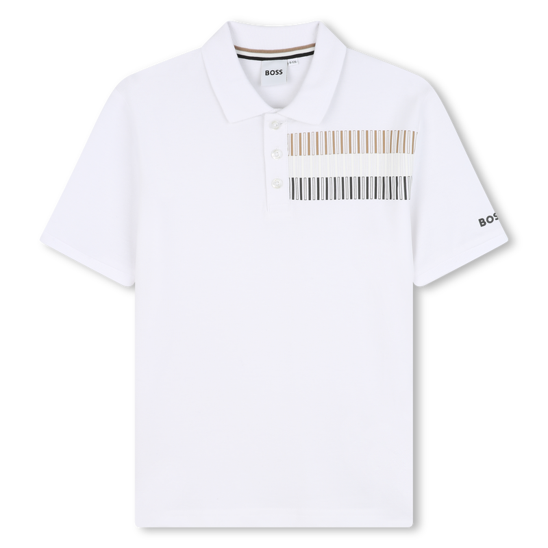 Straight polo with stripes BOSS 
                        BOY