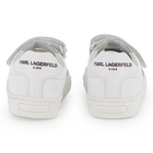 Low-top cowhide sneakers KARL LAGERFELD KIDS 
                    UNISEX