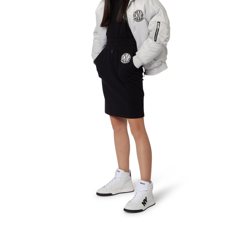 Zip-up satin-finish jacket DKNY 
                        GIRL