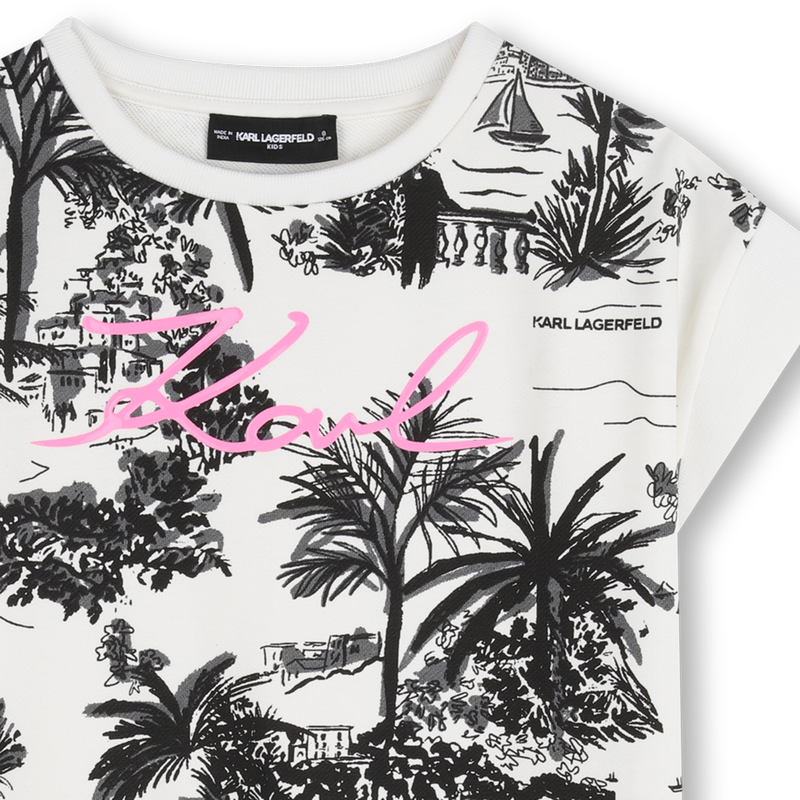 SHORT SLEEVE DRESS KARL LAGERFELD KIDS 
                        GIRL