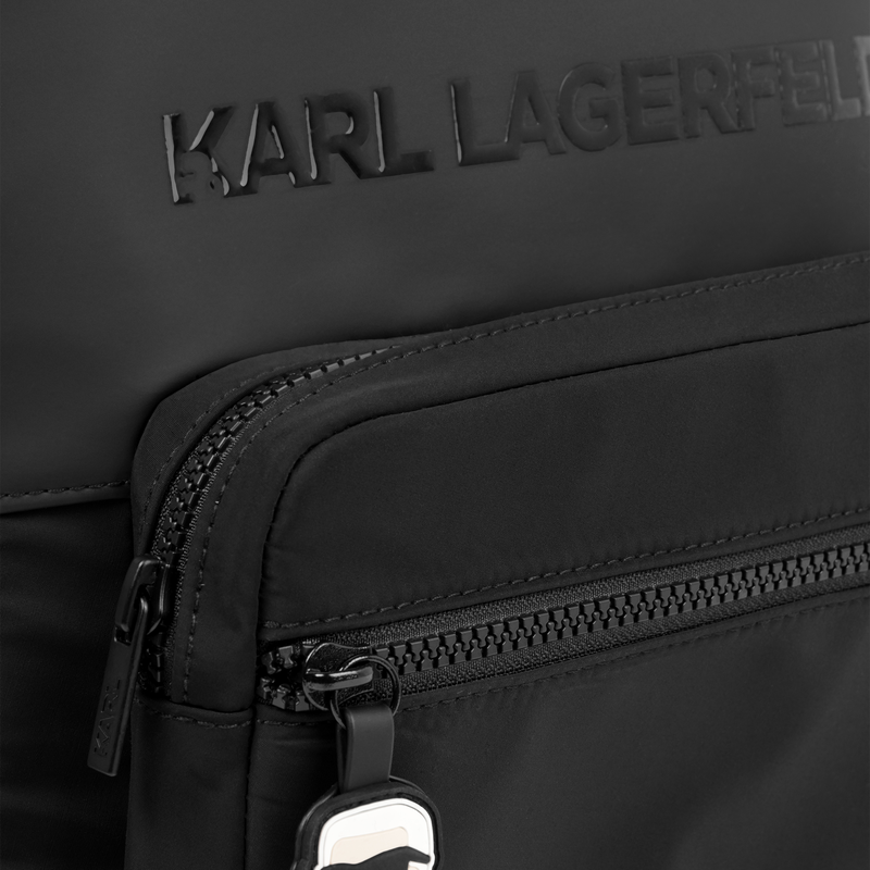 Backpack with raised logo KARL LAGERFELD KIDS 
                        BOY
