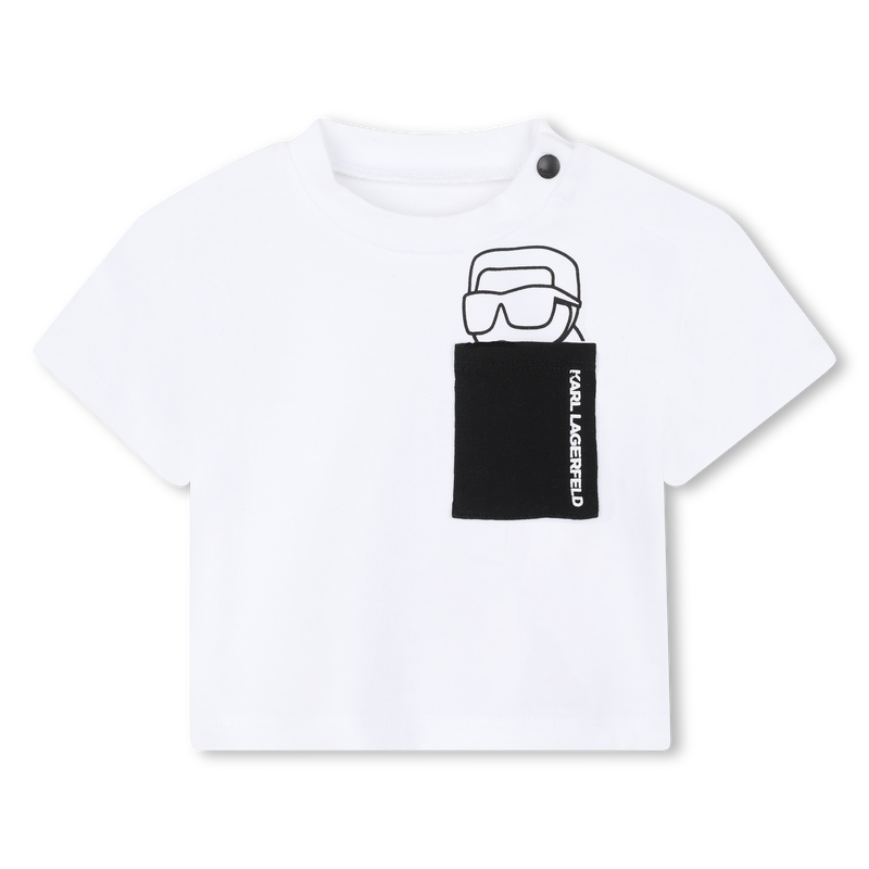 T-SHIRT AND TROUSERS SET KARL LAGERFELD KIDS 
                        BOY