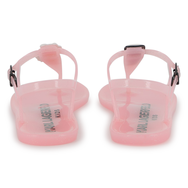 SANDALS WITH ADJUSTABLE STRAPS KARL LAGERFELD KIDS 
                        GIRL