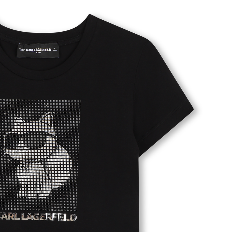 SHORT SLEEVE T-SHIRT KARL LAGERFELD KIDS 
                        GIRL