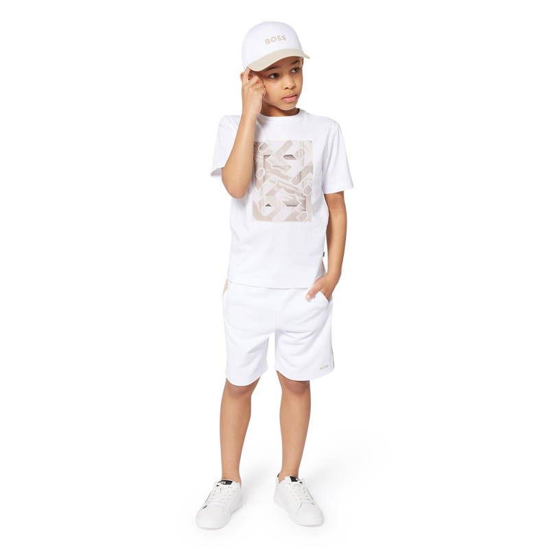 Short-sleeved cotton T-shirt BOSS 
                        BOY