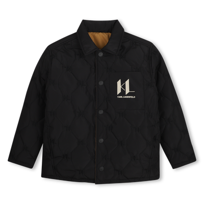 Reversible down jacket KARL LAGERFELD KIDS BOY