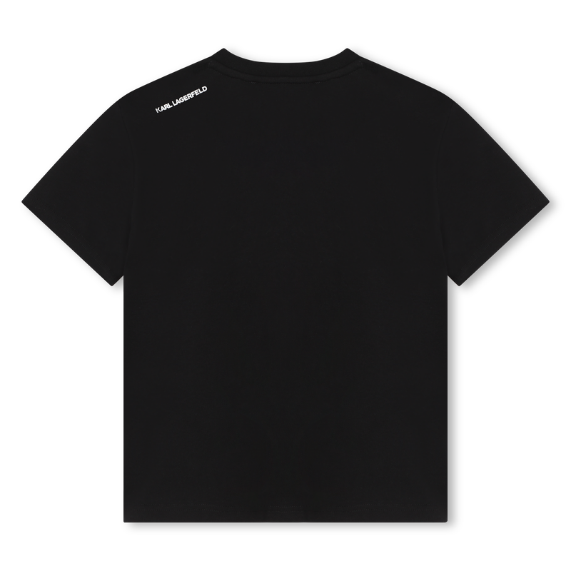 Short-sleeved cotton T-shirt KARL LAGERFELD KIDS 
                        BOY