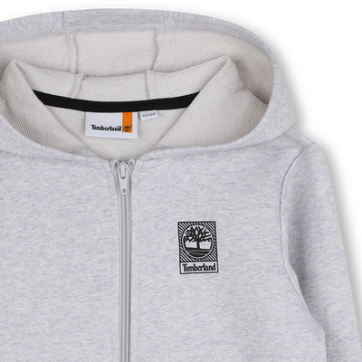 Fleece hooded cardigan TIMBERLAND BOY