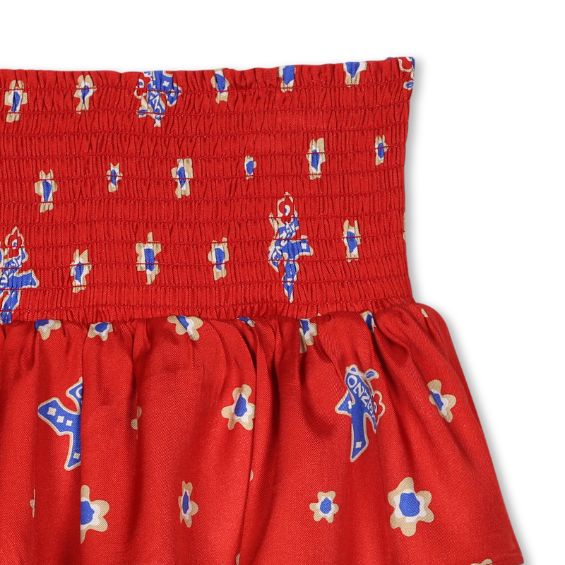 Print skirt with ruffles KENZO KIDS 
                        GIRL