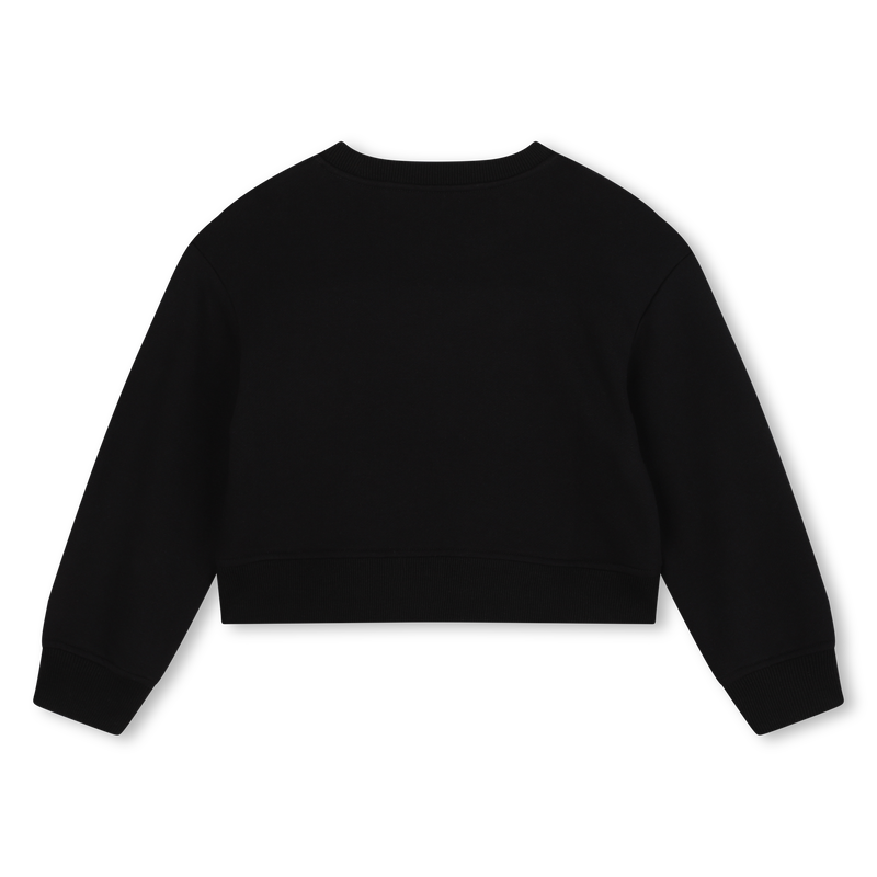 Cropped fleece sweatshirt MARC JACOBS 
                        GIRL